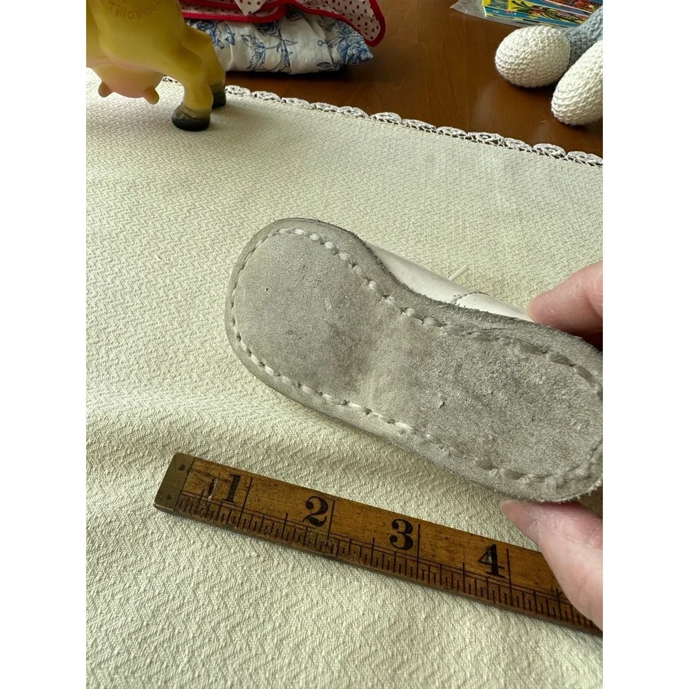 Leather lace up baby shoes 4D